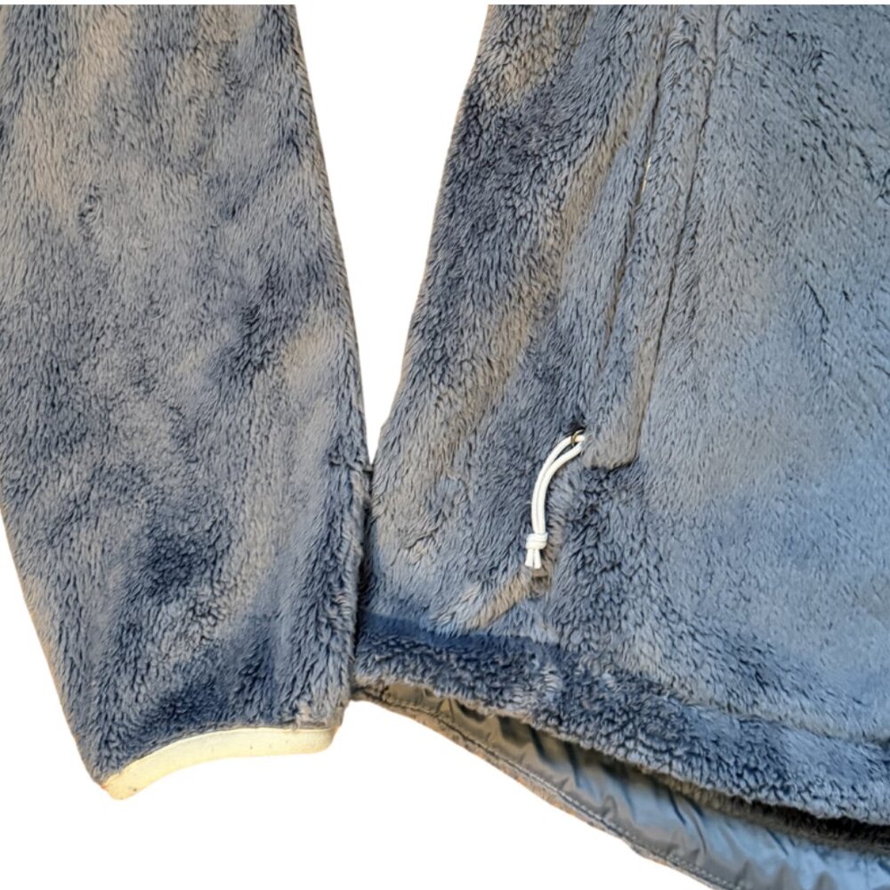 The North Face Blue-Gray Fuzzy Jacket Women’s XS Full Zip - Picture 4 of 6